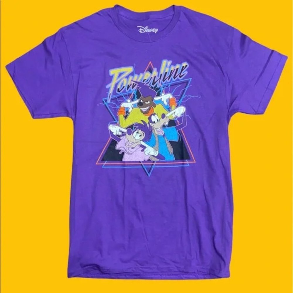 A goofy movie power line graphic T-shirt !